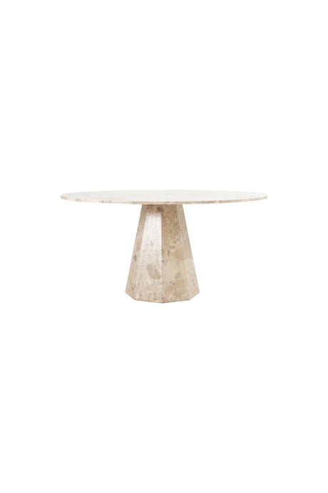 Beige Marble Dining Table