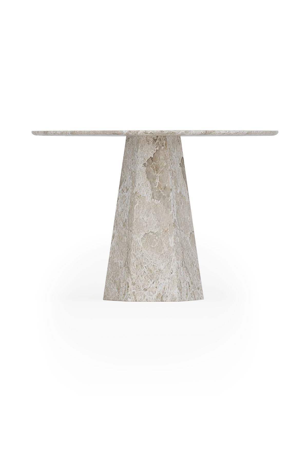 Beige Marble Dining Table