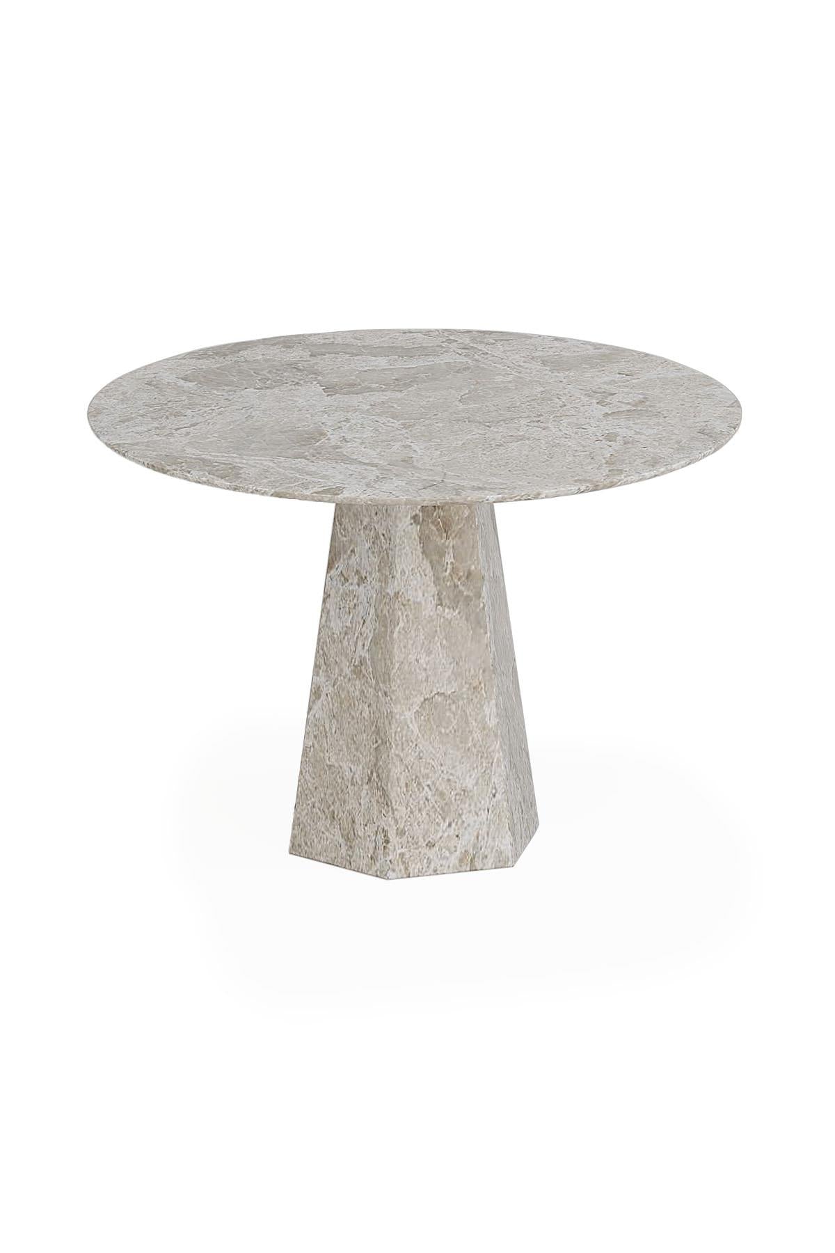 Beige Marble Dining Table