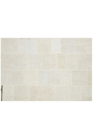 Beige Patchwork Woven Carpet