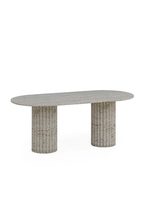 Bohemia Travertine Dining Table