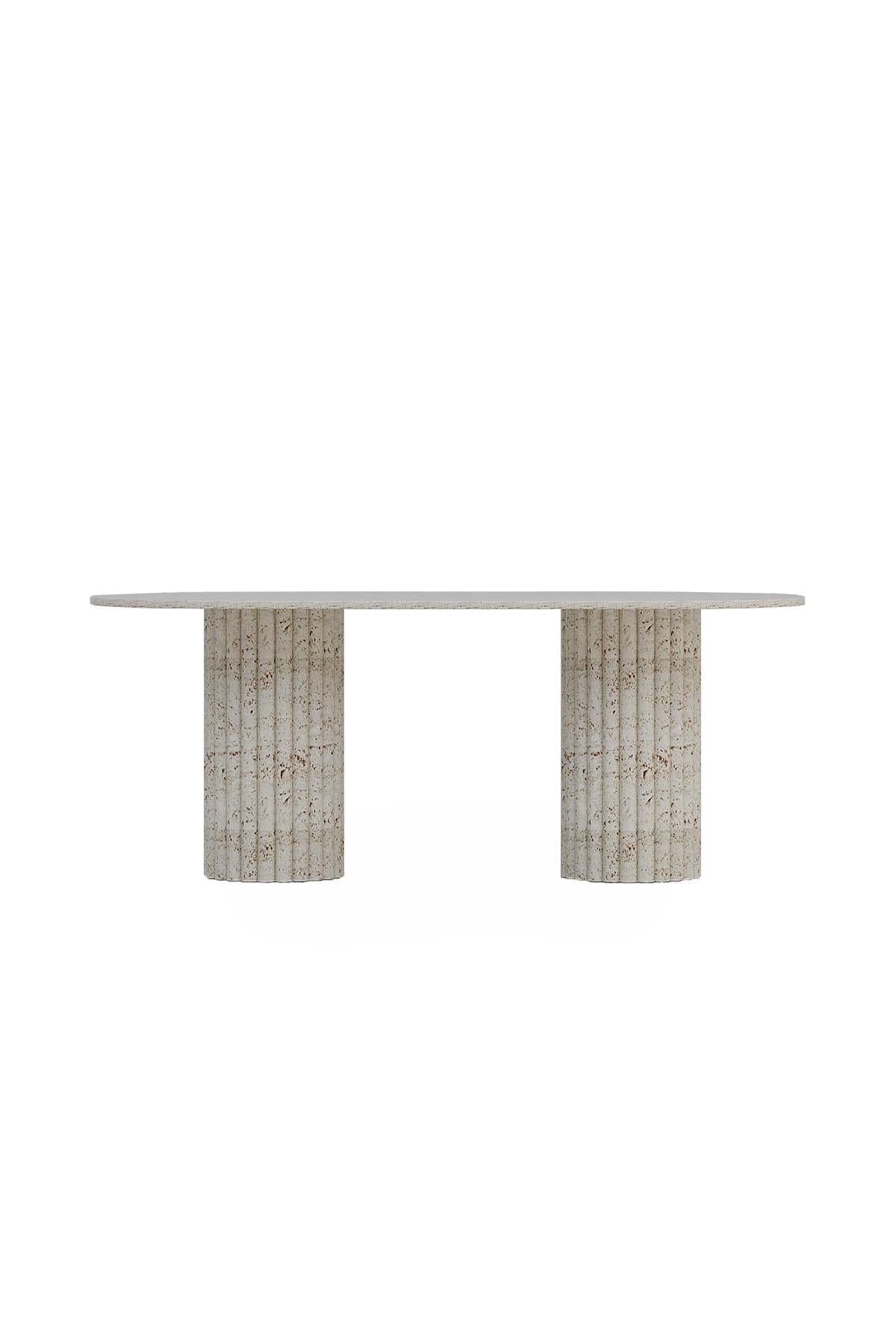 Bohemia Travertine Dining Table