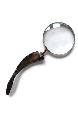 Horn Handle Magnifier Brown