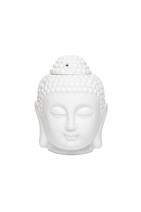 Buddha Temalı Buhurdanlık Beyaz
