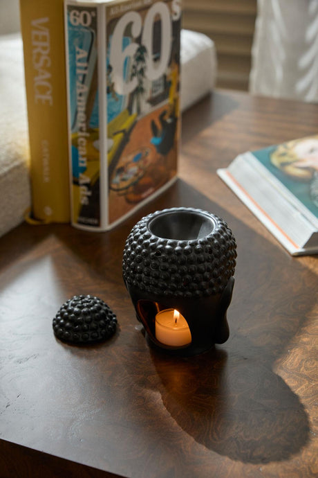 Buddha Themed Censer Black