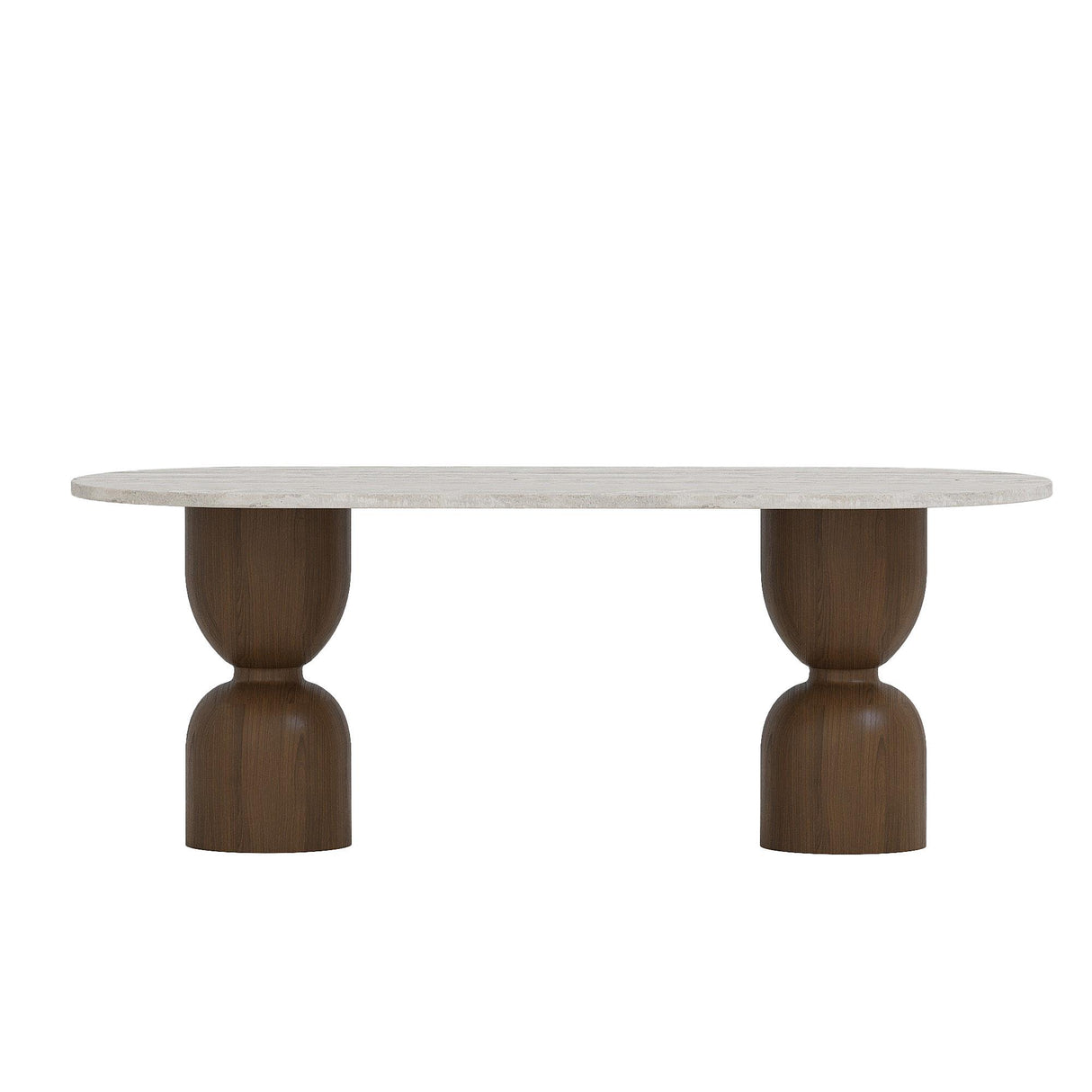 Femme XL Travertine Dining Table