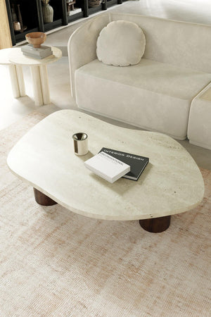 Gaia Travertine Coffee Table