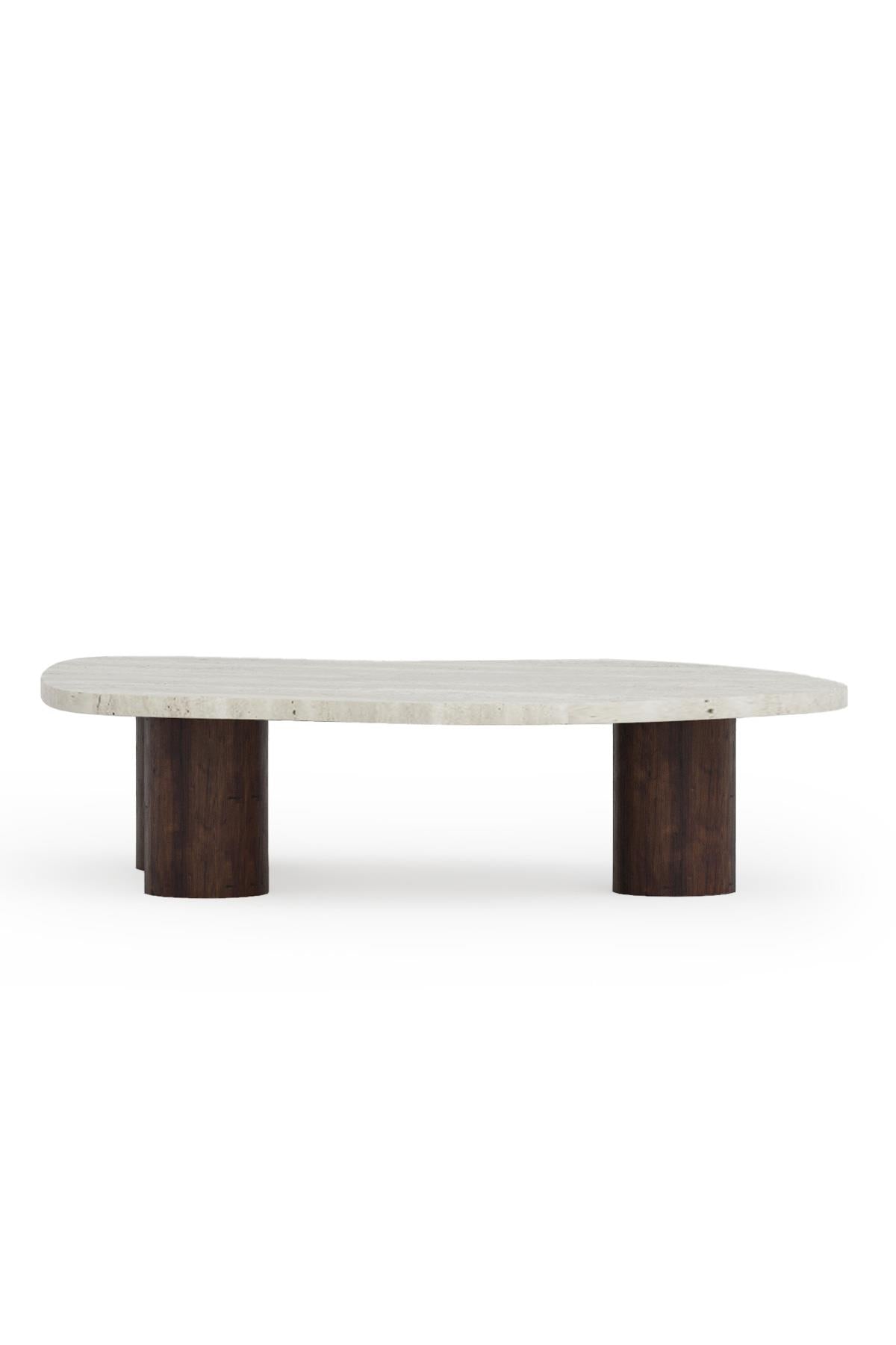 Gaia Travertine Coffee Table