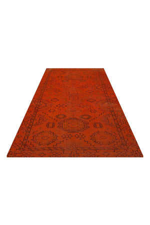 Red Antique Patterned Vintage Carpet