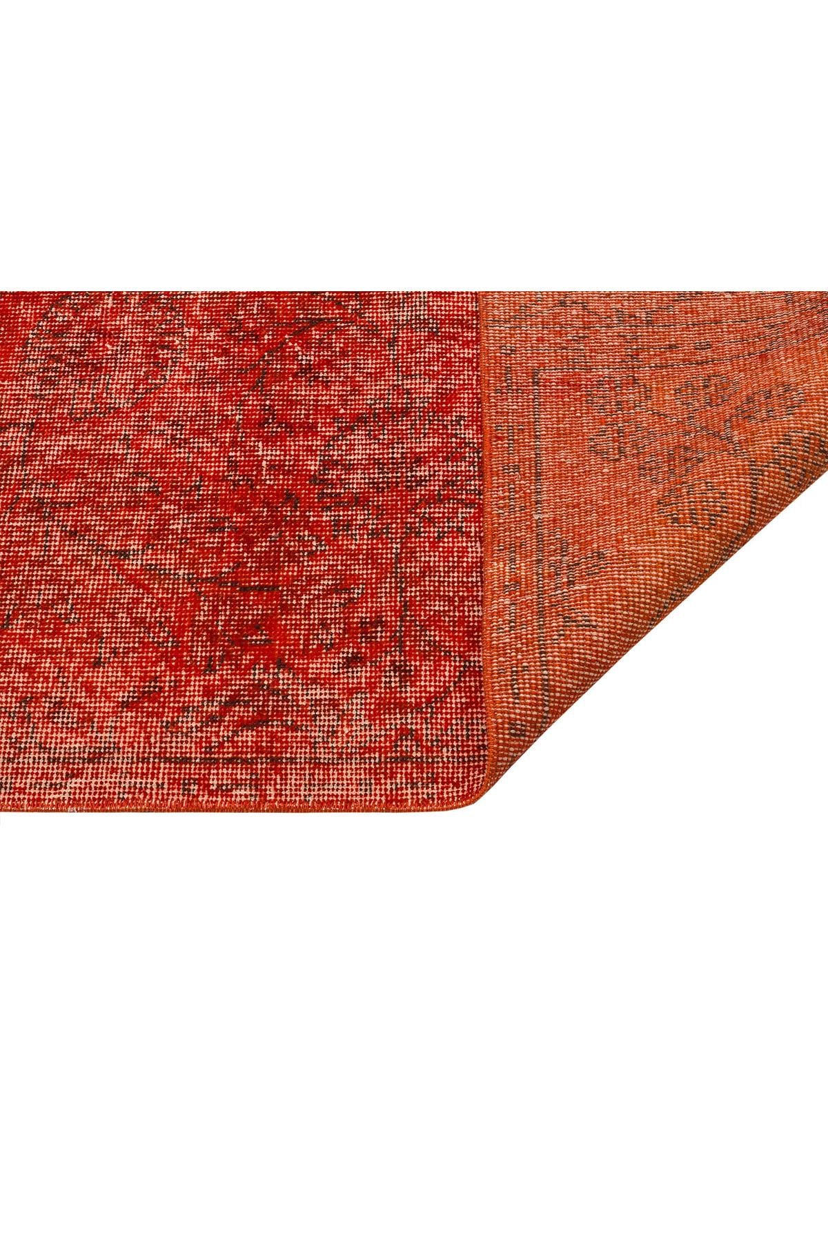 Red Patterned Vintage Carpet