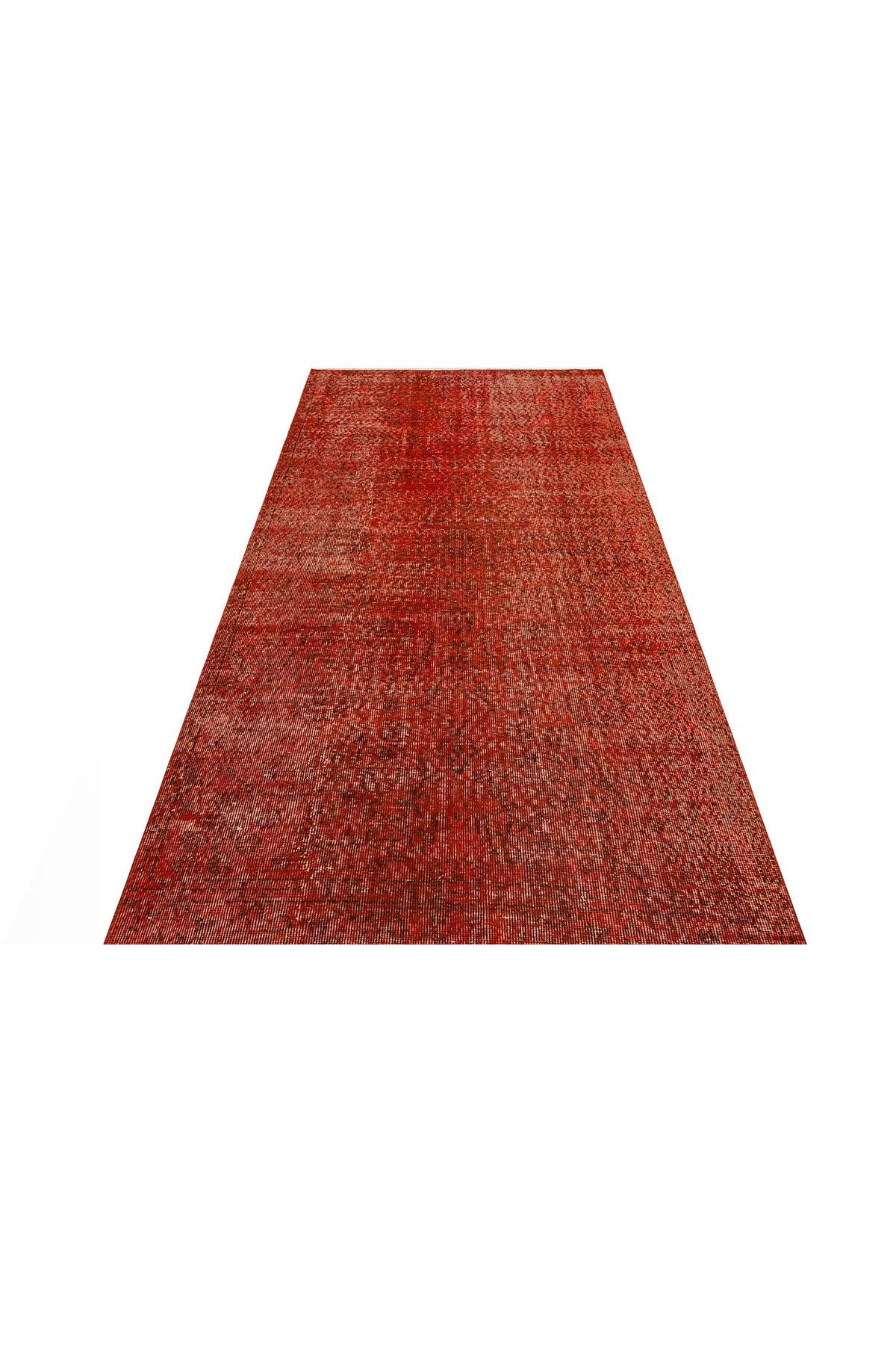 Red Patterned Vintage Carpet