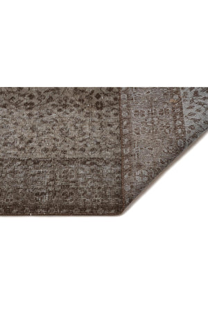 Dark Brown Vintage Anatolian Rug