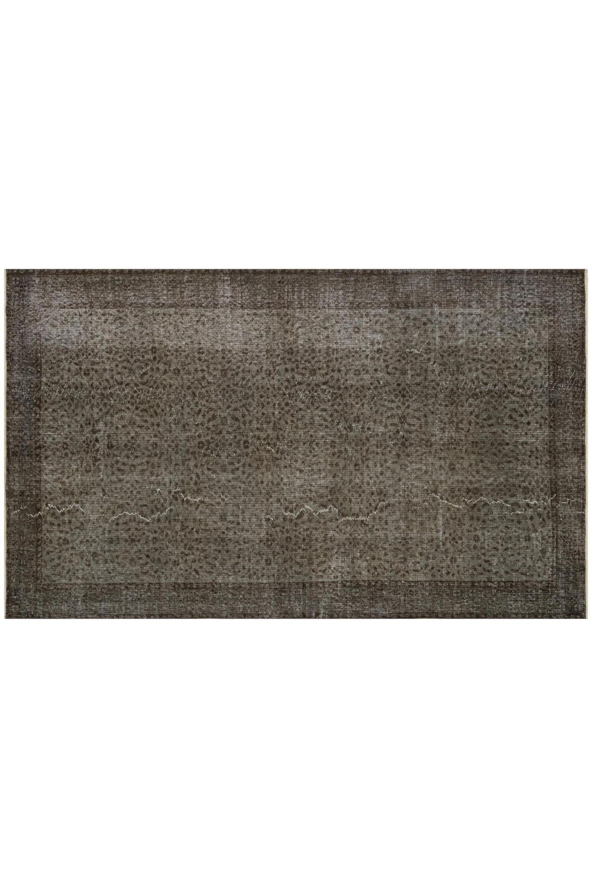 Dark Brown Vintage Anatolian Rug