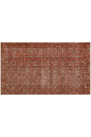 Dark Red Patterned Vintage Carpet