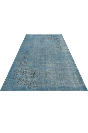 Blue Patterned Woven Carpet