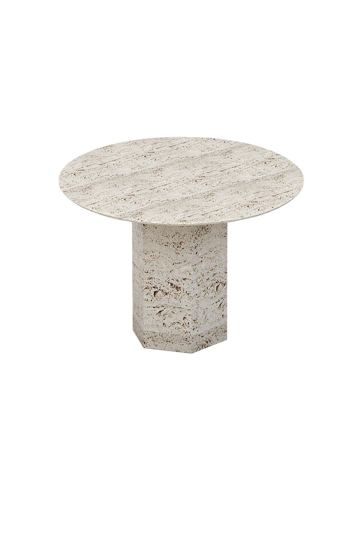 Mia Travertine Dining Table