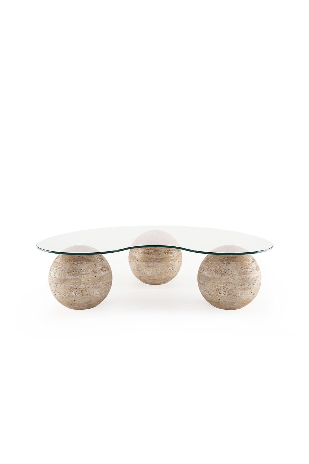 Minimal Travertine Coffee Table