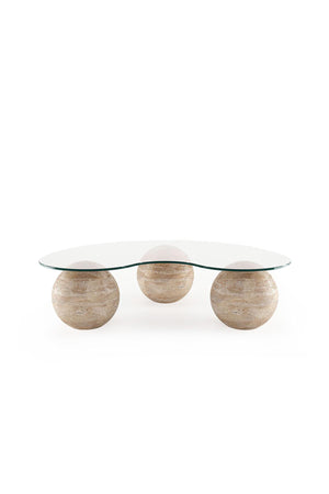 Minimal Travertine Coffee Table