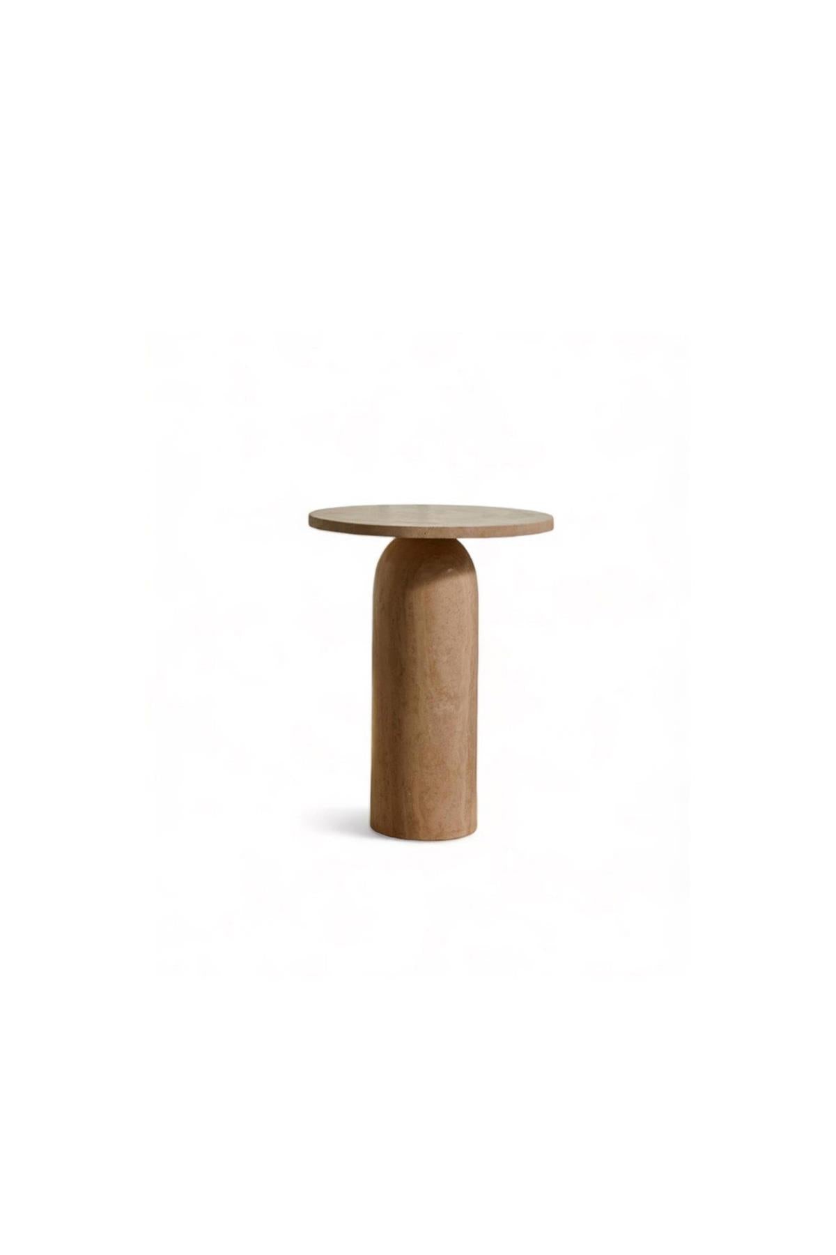 Monet Travertine Small Side Table