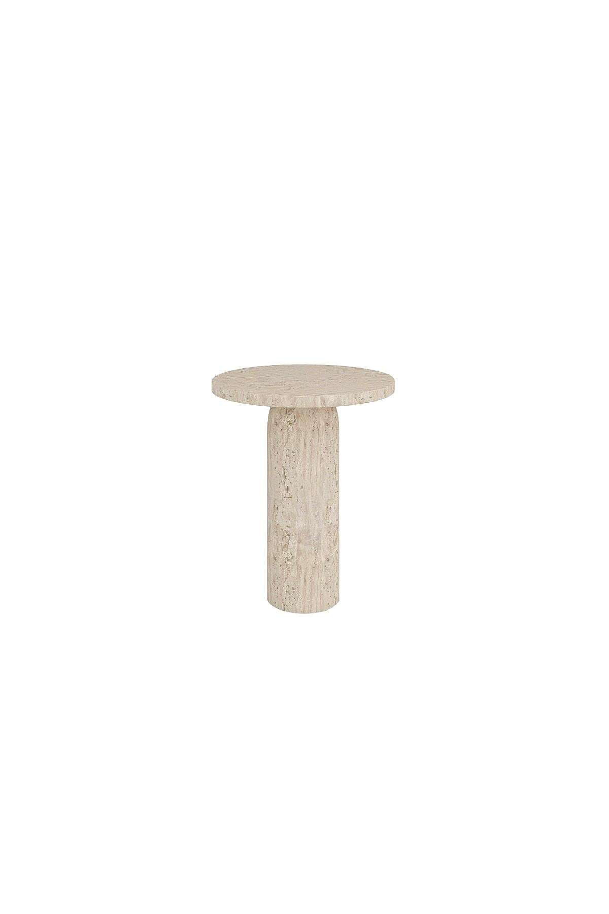 Monet Travertine Small Side Table