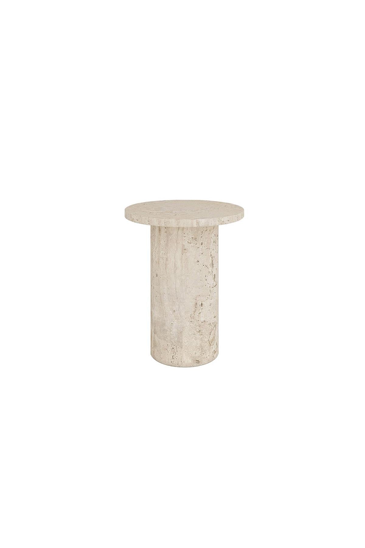 Pinot Travertine Large Side Table