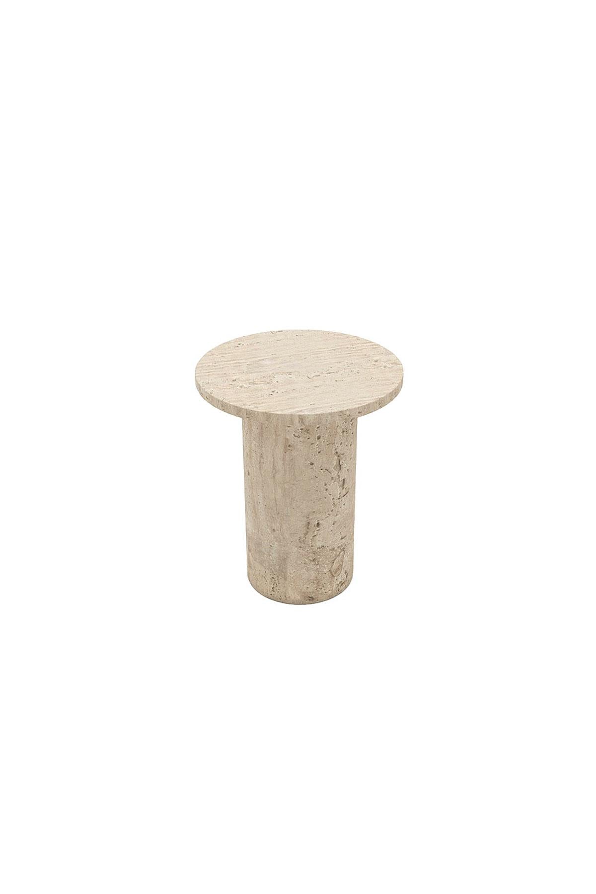 Pinot Travertine Large Side Table