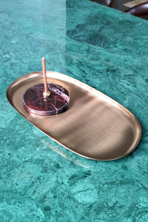 Brass Color Steel Tray