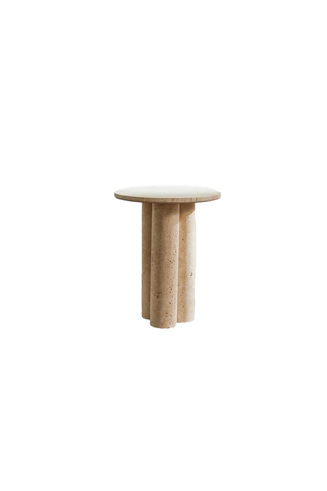 Porto Travertine Side Table