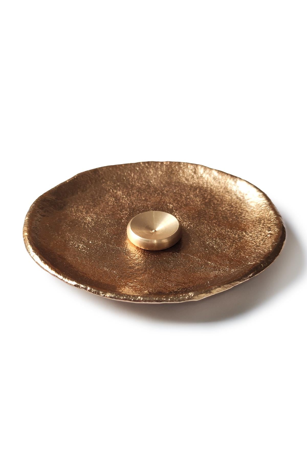 Ceramic Gold Conical Incense Burner