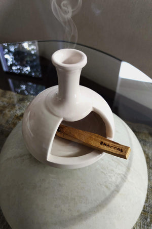 Ceramic Incense Burner Beige