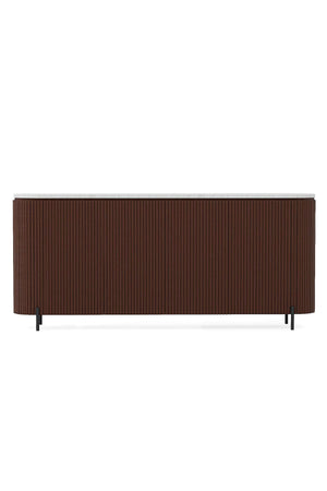 Signature Corrugated Wood Console