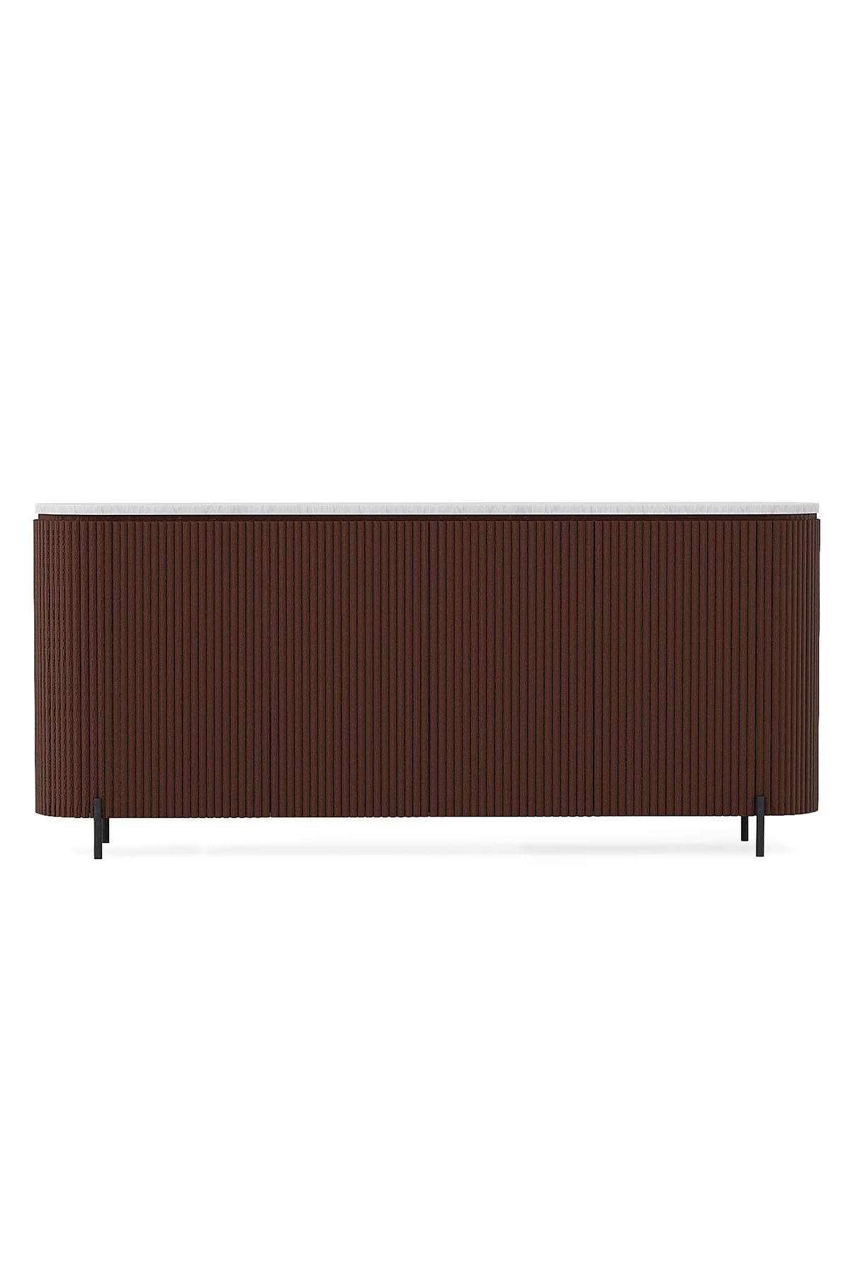 Signature Corrugated Wood Console