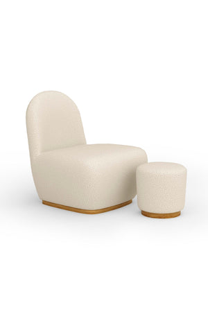 Teddy Armchair and Pouffe