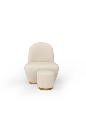 Teddy Armchair and Pouffe