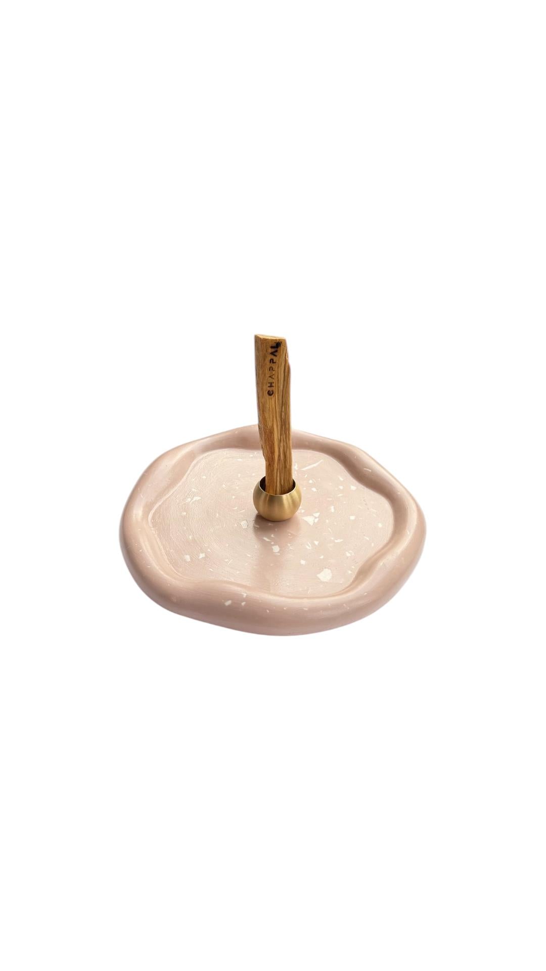 Terrazzo Brass Palo Santo Incense Burner