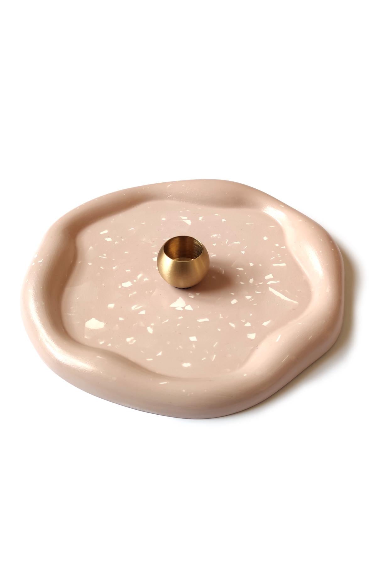 Terrazzo Brass Palo Santo Incense Burner