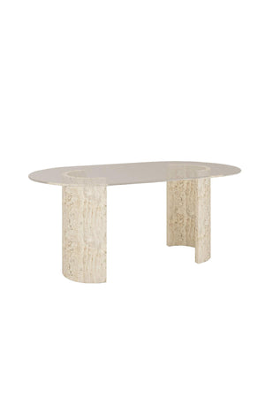 Travertine C Table