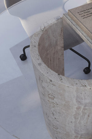 Travertine C Table