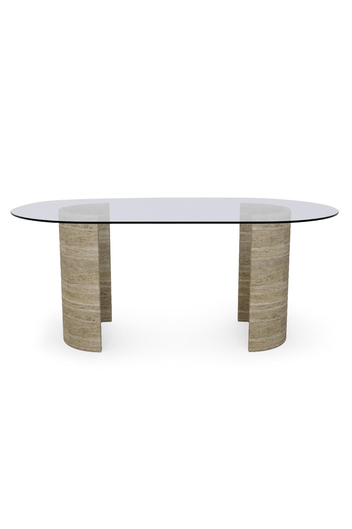 Travertine C Table