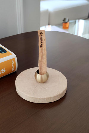 Travertine Palo Santo Incense Burner