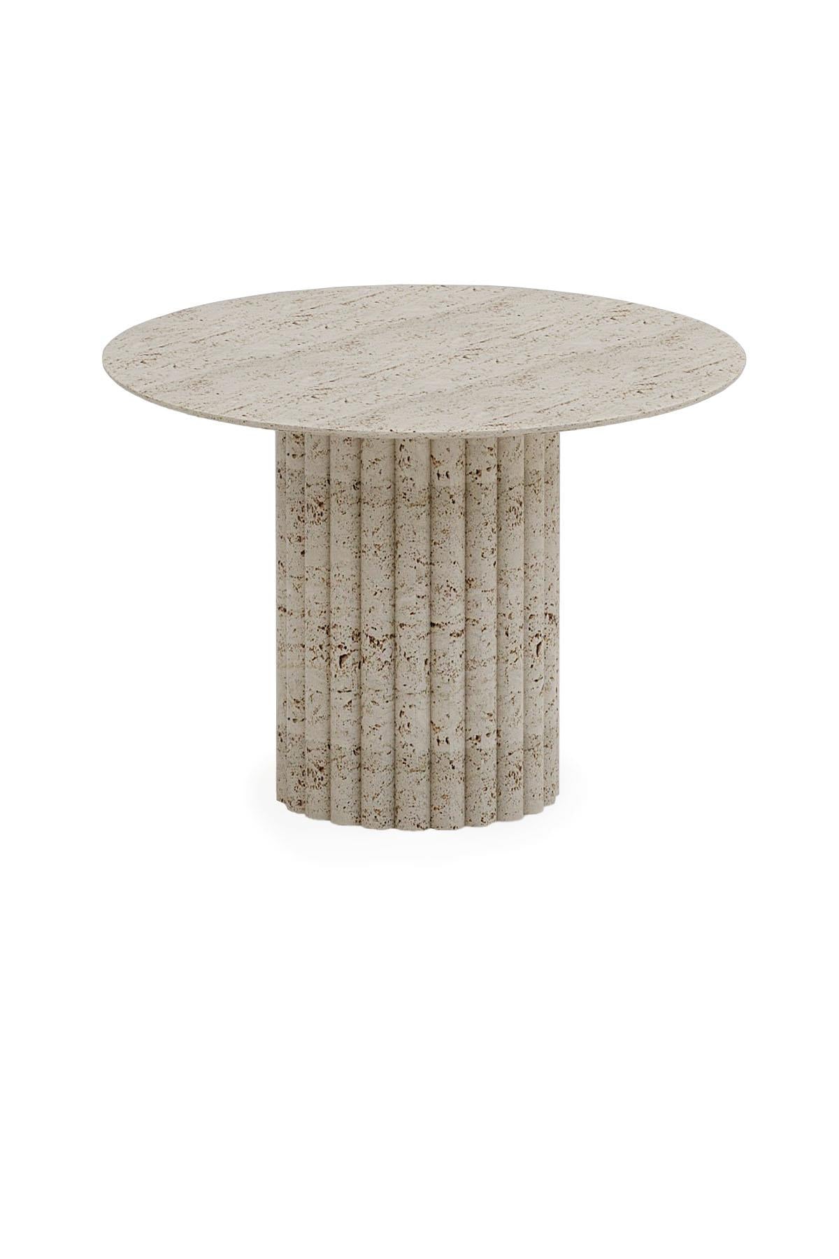 Travertine Daisy Table