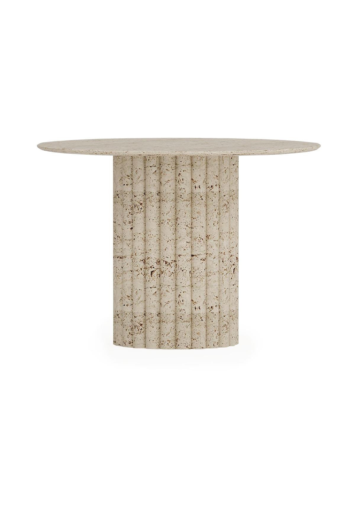 Travertine Daisy Table