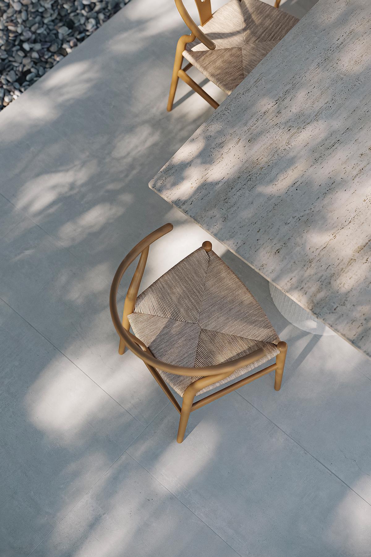 Travertine Dining Table