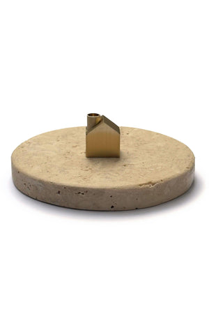 Travertine New Home Incense Burner