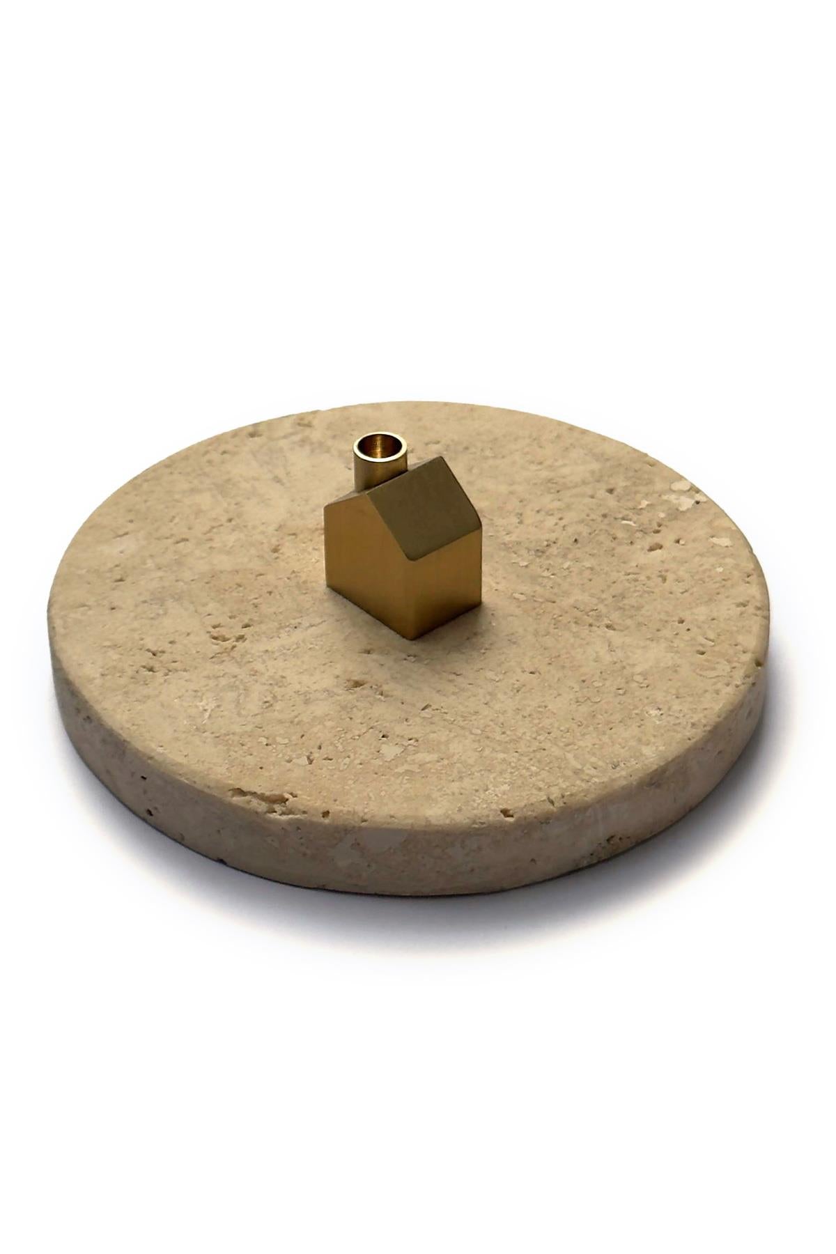 Travertine New Home Incense Burner