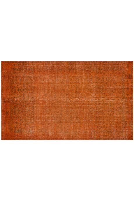 Orange Antique Patterned Woven Carpet