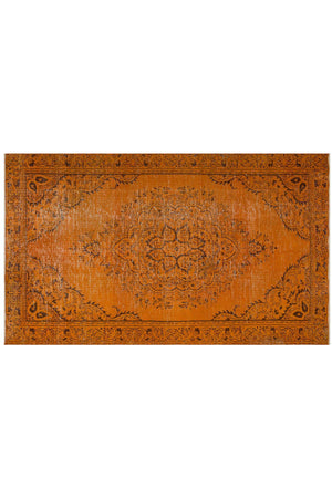 Orange Patterned Woven Carpet